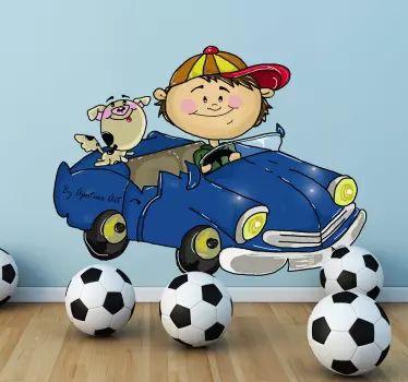 Deti chlapec nálepky na stenu - Tenstickers