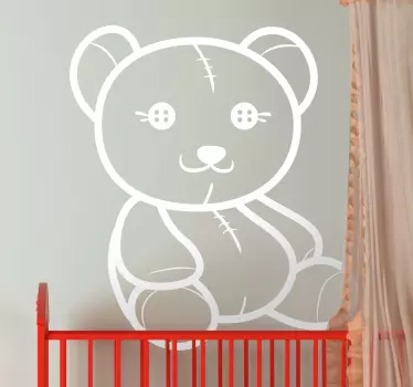 Deti medvedík obrys obtisky - Tenstickers