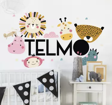 Džungľa s názvom ilustrácie nástenné umenie - Tenstickers