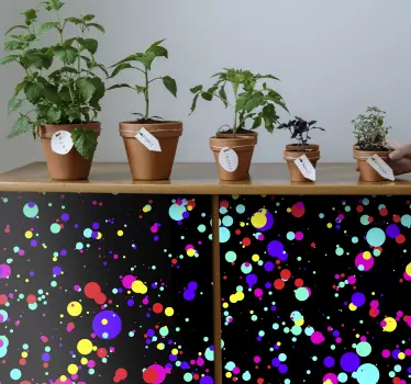 Farby kallax výbuchy obtisky pre nábytok - Tenstickers