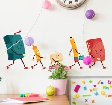 Farebné nálepky na gumu na pen - Tenstickers