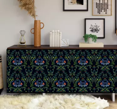 Farebné nálepky z ľudového ornamentu na nábytok - Tenstickers