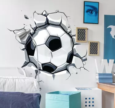Futbalová nálepka pre deti 3d futbal - Tenstickers