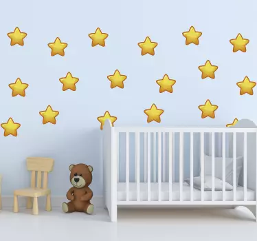 Geometrické detské hviezdy - Tenstickers