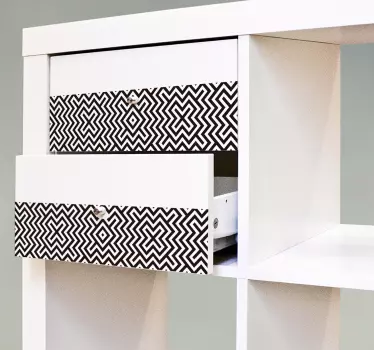 Geometrický pre obtlačky rudového nábytku - Tenstickers