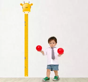 Girraffe na mieru samolepky na stenu pre dieťa - Tenstickers
