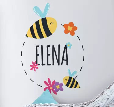 Jar vlastné meno ilustrácia nástenné umenie štikár - Tenstickers