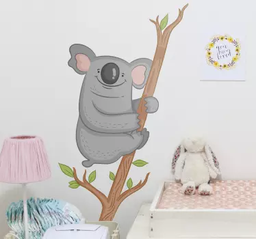 Koala vetva ilustrácie wall art - Tenstickers