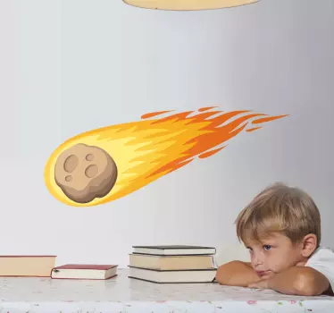 Kométa padajúca do vesmíru obtlačok - Tenstickers