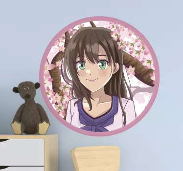 Kvitnúce anime komiks na stenu - Tenstickers