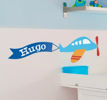 Letún s personalizovanou nálepkou - Tenstickers