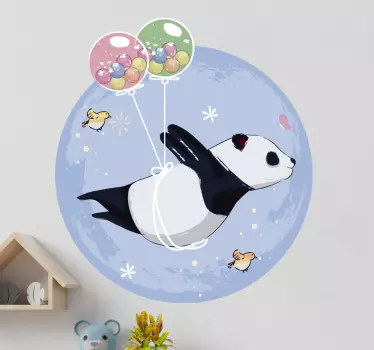 Lietanie panda ilustrácie múr umenie - Tenstickers