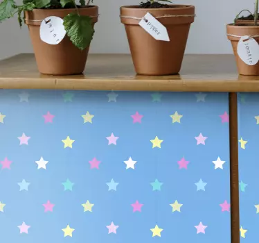 Malé hviezdičky obtlačky kallax na nábytok - Tenstickers