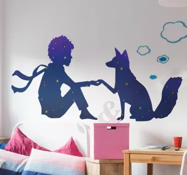 Malý princ nočná rozprávka na stenu - Tenstickers