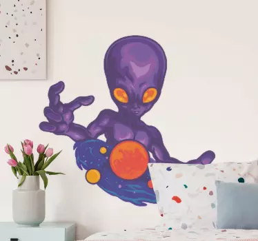 Mimozemšťan a jeho vesmír štítok - Tenstickers