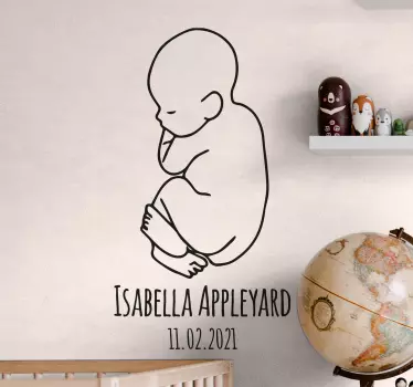 Minimalistické personalizované obtisky detských ľudí - Tenstickers