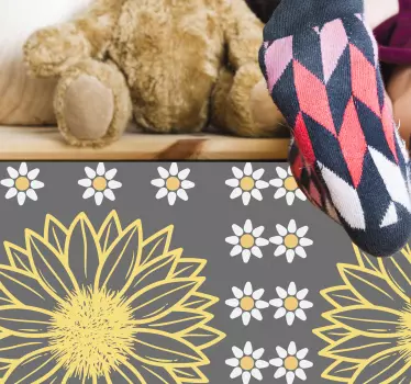 Moderné sedmokrásky a slnečnice obtisky pre nábytok - Tenstickers