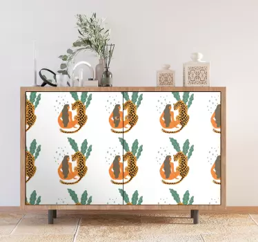 Módna Nálepky na nábytok pre ženy a leopardie vzory - Tenstickers
