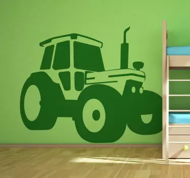 Monochromatická nálepka na stenu traktora - Tenstickers