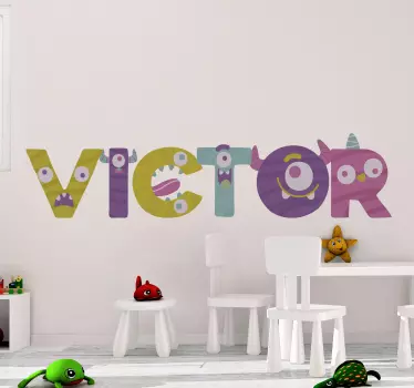 Monster font monster obtisk - Tenstickers