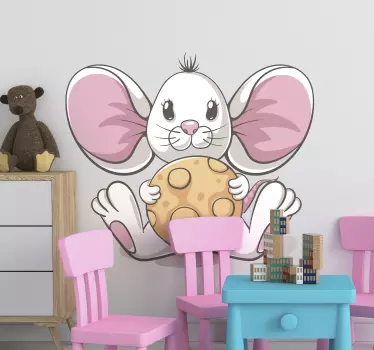 Myš s cookie ilustrácie nástenné umelecké obtisky - Tenstickers