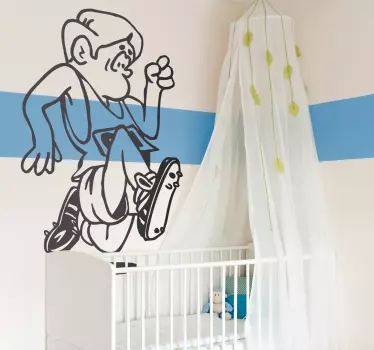 Nálepka bežec pre deti - Tenstickers