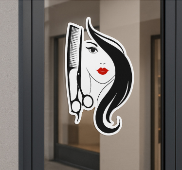 Nálepka estetická logo kaderníctva - Tenstickers