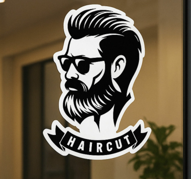 Nálepka estetická značka holičstva - Tenstickers