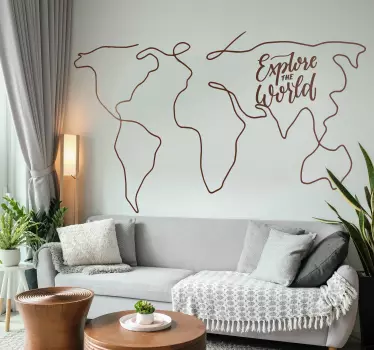 Nálepka explore the world - Tenstickers