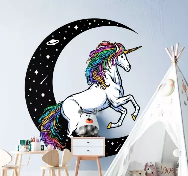 Nálepka kina fantasy jednorožec - Tenstickers