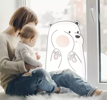 Nálepka legrační medveď - Tenstickers