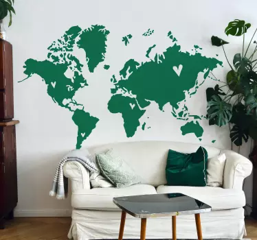 Nálepka na stenu love world - Tenstickers