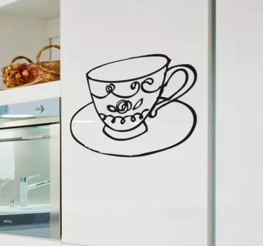 Nálepka na čajovú súpravu - Tenstickers