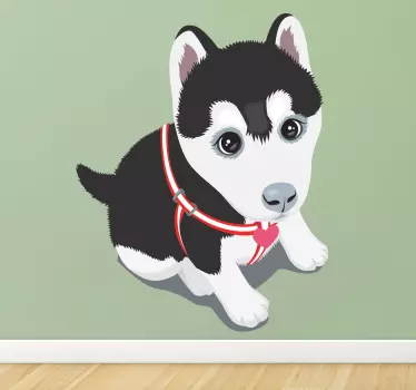 Nálepka na husky šteniatko - Tenstickers