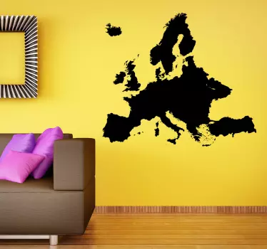 Nálepka na mapu európy - Tenstickers