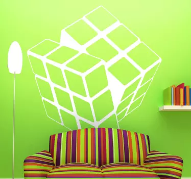 Nálepka na monochromatický rubik kocka - Tenstickers