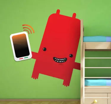 Nálepka na monštrum a telefón - Tenstickers