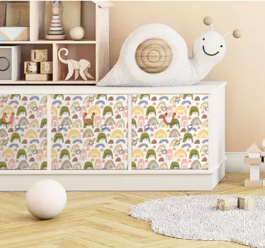 Severská dúhová nálepka na nábytok - Tenstickers
