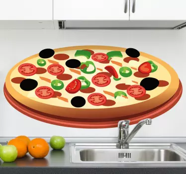 Nálepka na paradajkovú pizzu - Tenstickers