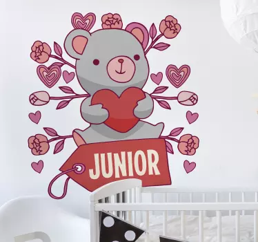 Nálepka na srdce a na meno - Tenstickers