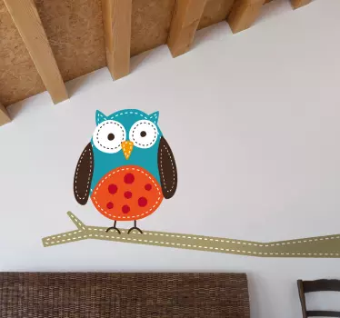 Nálepka na stěnu sovy - Tenstickers