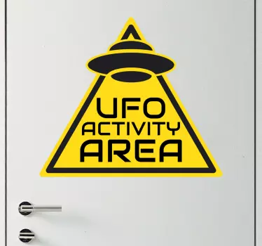 Nálepka na stenu ufo pre oblasť činnosti - Tenstickers