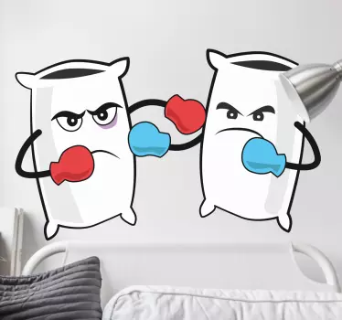 Nálepka na vankúš na boj s vankúšom - Tenstickers