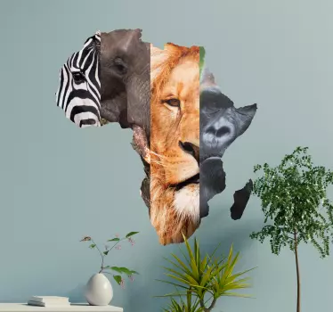 Nálepka pre africké zvieratá - Tenstickers