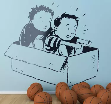 Nálepka pre auto box pre deti - Tenstickers