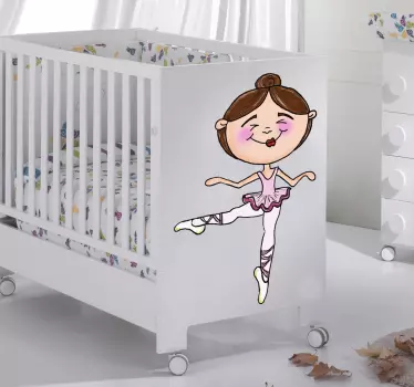 Nálepka pre bábätko baletná tanečnica - Tenstickers
