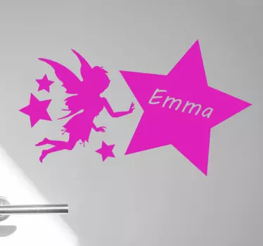 Nálepka pre deti čarovná víla s hviezdou - Tenstickers