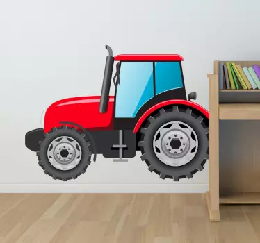 Nálepka pre deti, červená - Tenstickers