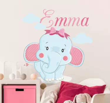 Nálepka pre deti chutný slon, charakter - Tenstickers