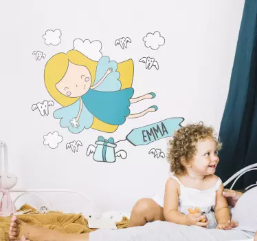 Nálepka pre deti darček pre lietajúcu vílu - Tenstickers